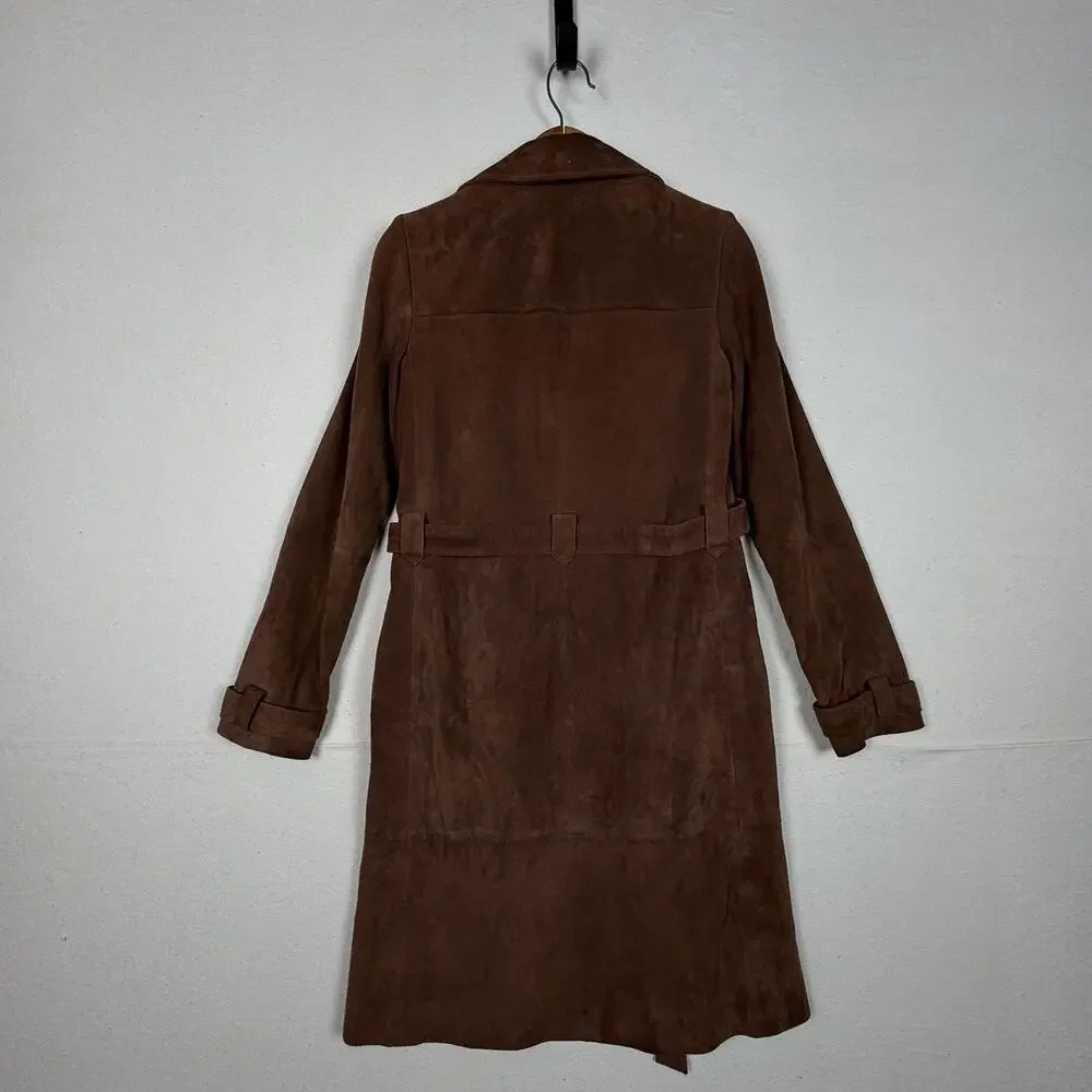 Elizabeth and James Long Suede 100% Real Leather Jacket Size XS‎ - Picture 8 of 11